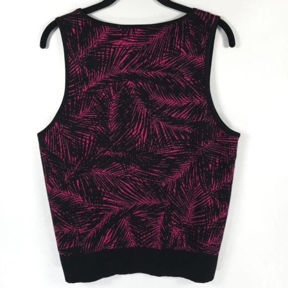 NWT MICHAEL KORS Women‎ Two Pieces Set Top/Skirt Knit Electric Pink/Black - Picture 4 of 12